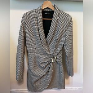 Houndstooth Blazer Dress